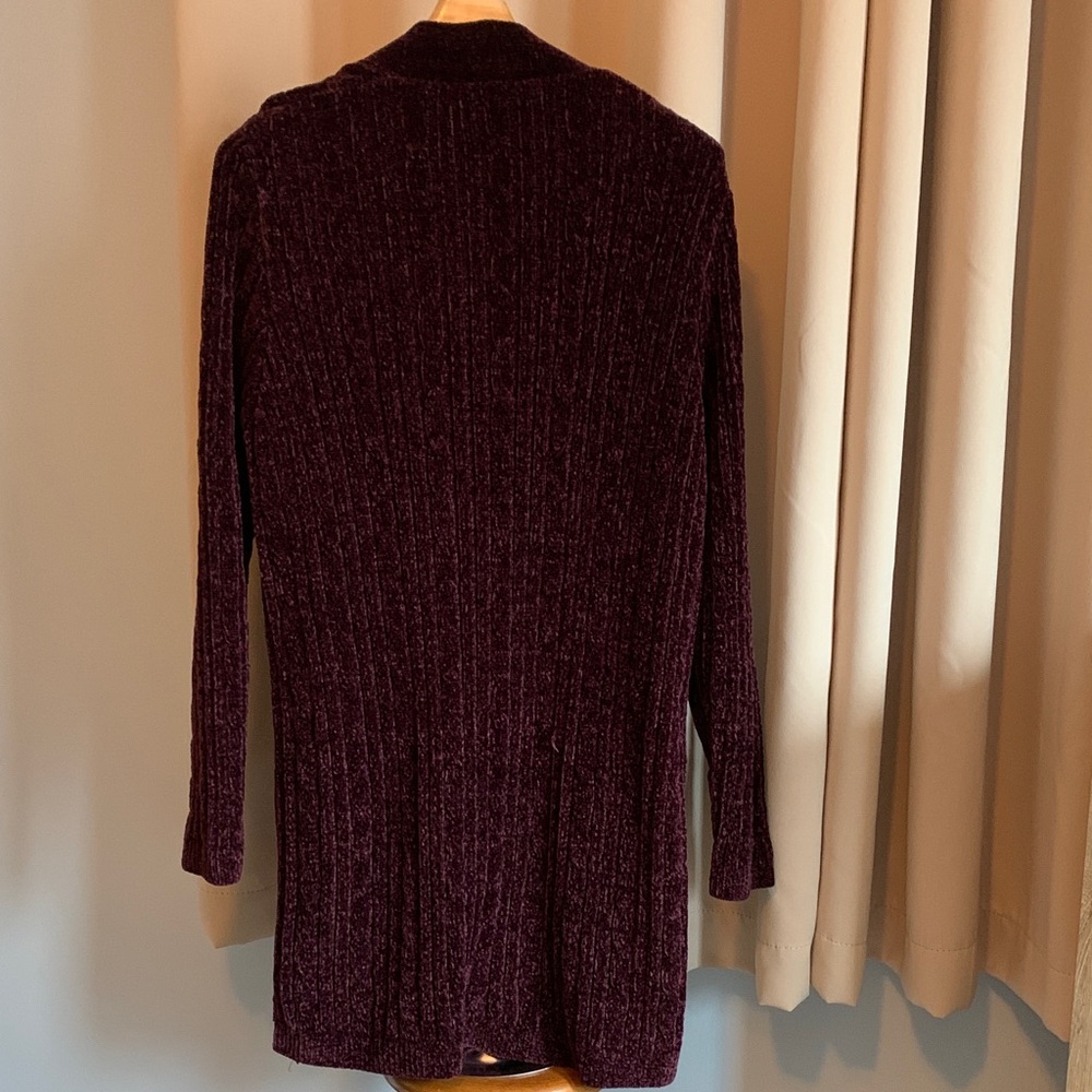 MATTY M Deep Purple Knit Cardigan - Picture 4 of 5